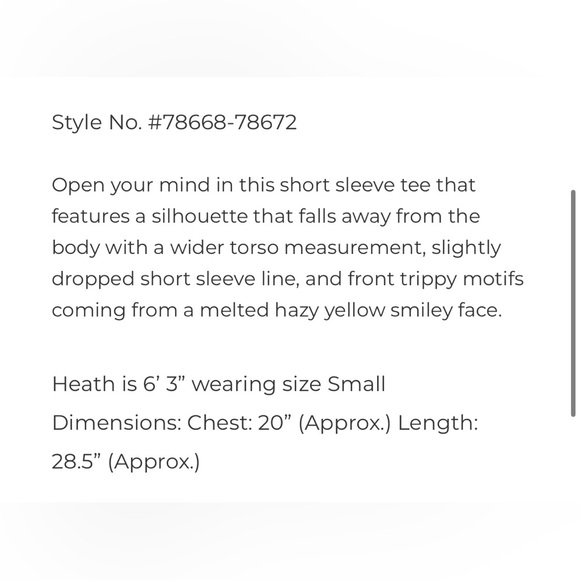 🙂NWT EARTHBOUND TRADING Psychedelic OPEN YOUR MIND SMILEY OVERSIZED T-SHIRT - Picture 5 of 6